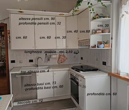 Cucina usata mt. 5,20 con elettrodomestici - Foto 4