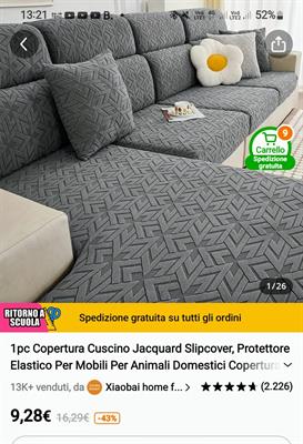 Divano 3 posti, come NUOVO, colore grigio, in ottime condizioni - Foto 3