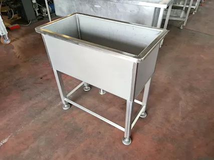 Tavolo vasca per alimenti inox usato