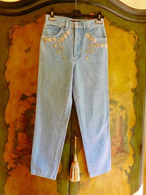Jeans donnJeans donna LES COPAINS taglia 42, stupende borchie - Foto 2