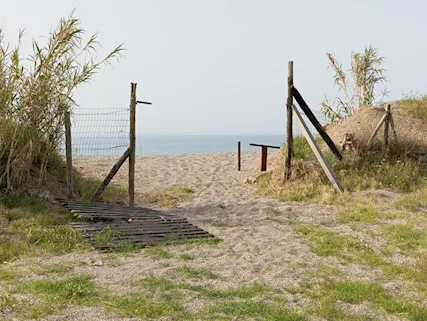 Casa con accesso diretto alla spiaggia.
