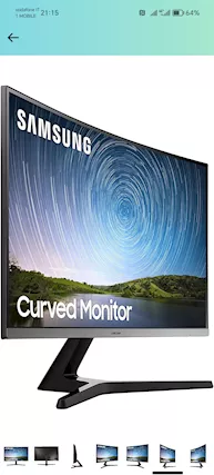 Samsung Monitor Marca Monitor modello LC27R500FHRX, colore Nero - Anteprima 2