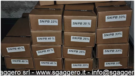 Bacchette per Saldatura in Lega Stagno per Lattoniere