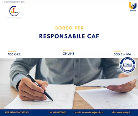 Corso Responsabile CAF e-learning