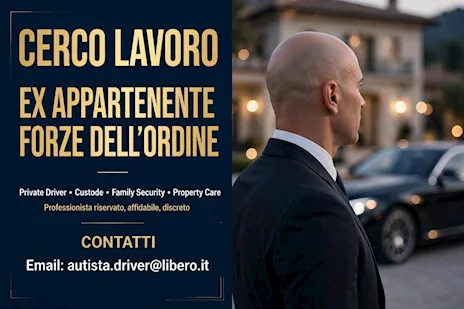 Autista Privato | Sicurezza | Custode Fiduciario Ex FF.OO