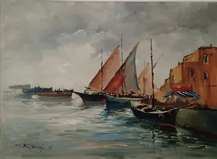 Quadro dipinto olio su tela (Sergio Rangi)
