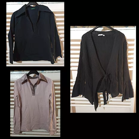 Taglia L, Stock di 3 Pezzi Maglie da Donna