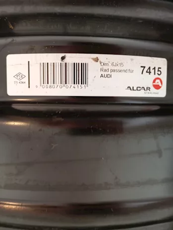 Set 4 cerchi in acciaio - compatibili Audi