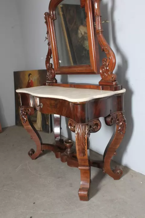 Antica splendida Console toilette Napoli metà 800 - Foto 9