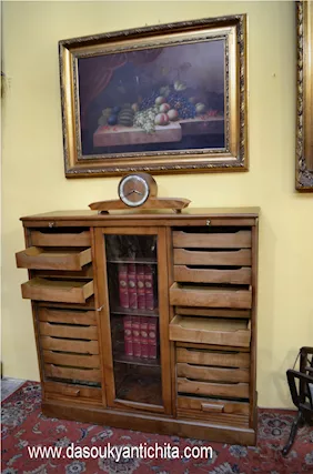 Schedario-Classificatore a tre sezioni con vetrina - Foto 5