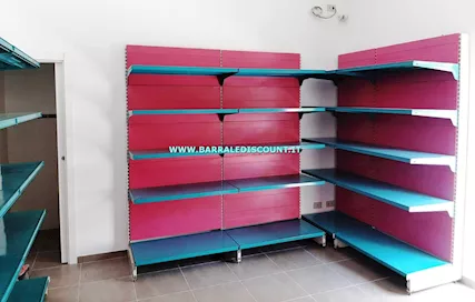 Scaffalatura Verde e Fuxia 37722