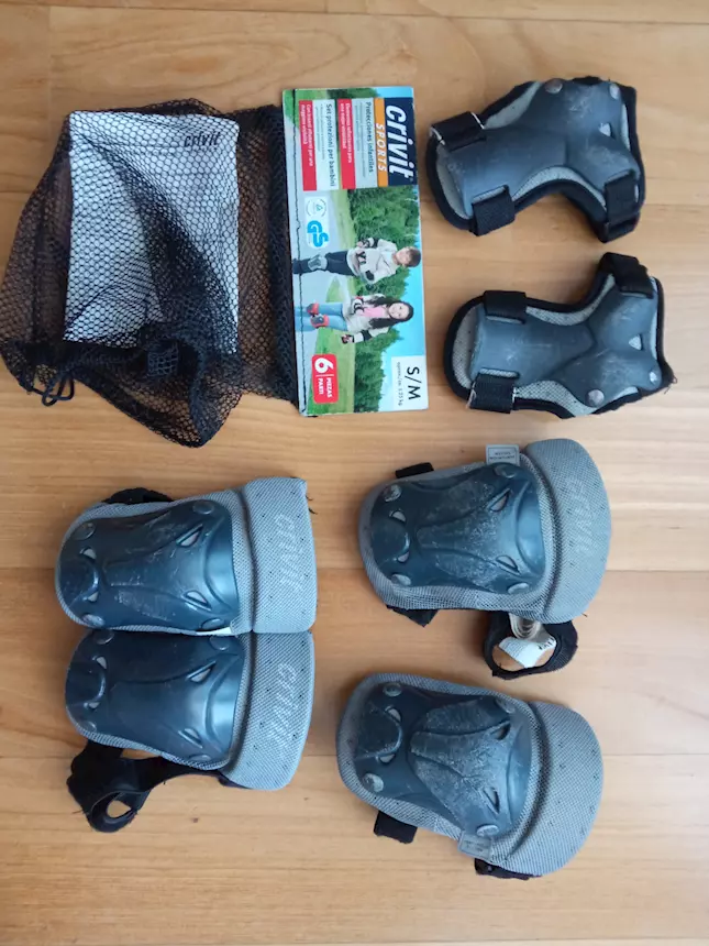 Set protezioni roller/skate per bambini S/M