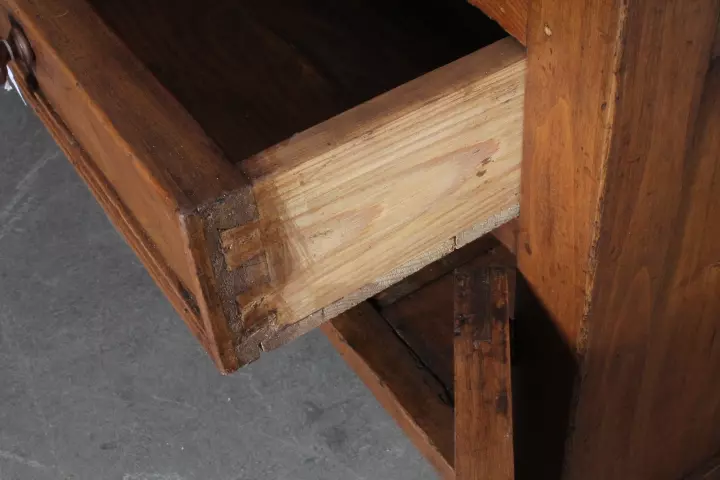 Antica madia panaria senese epoca XIX sec. dispensa restaurata - Foto 10