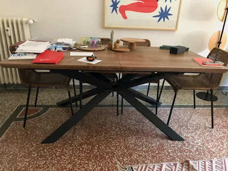 Tavolo Volpaia allungabile 140/190x80 finitura rovere