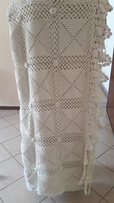 Coperta Sarda, color bianco - Foto 3