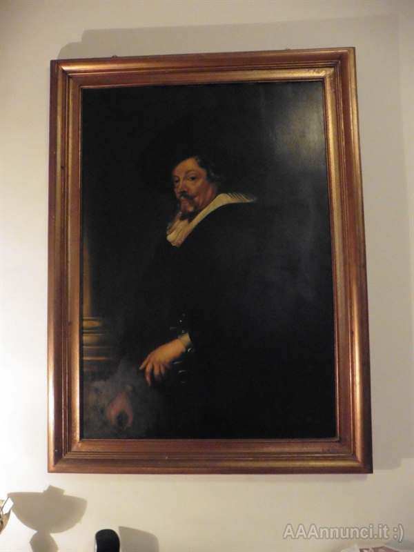Quadro Imitazione Autoritratto di Rubens 1623 Olio su Tela