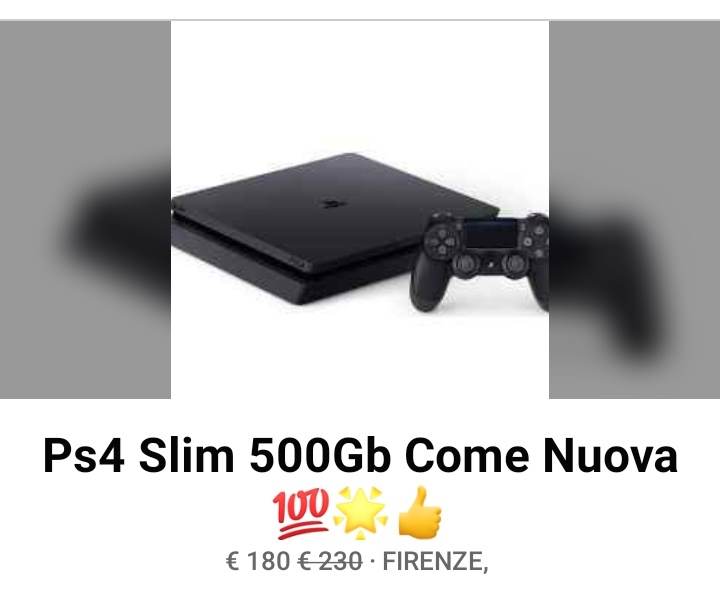 PS4 slim 500Gb Come Nuova