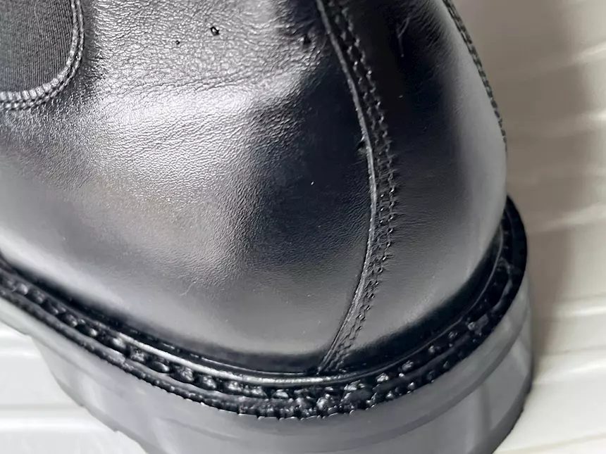 Foto 6Stivaletti uomo fatti a mano pelle e suola Vibram 46, colore rosso
