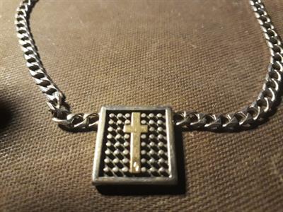 Collana in argento con croce unisex Pianegonda