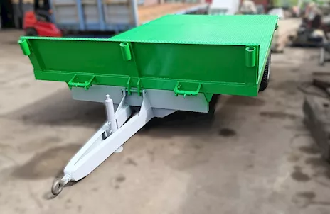 Carrello porta balloni con frenatura idraulica