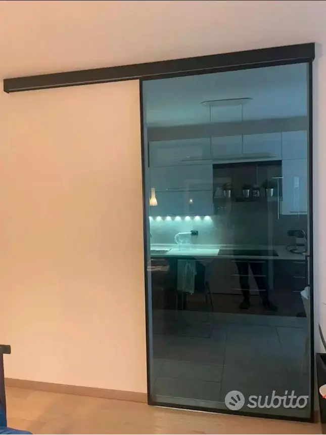 Lecco - Porta scorrevole Rimadesio Velaria (125x270, colore nero