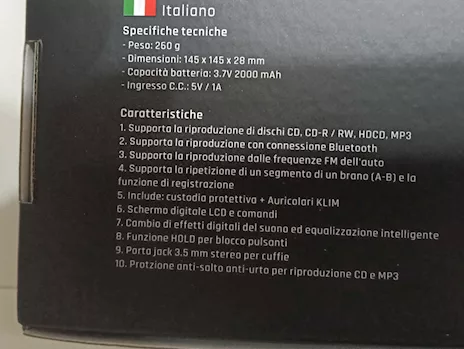 Lettore CD portatile multifunzione con accessori - Foto 4