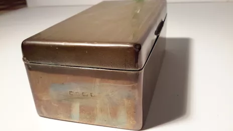 Portasigarette o portasigari in argento