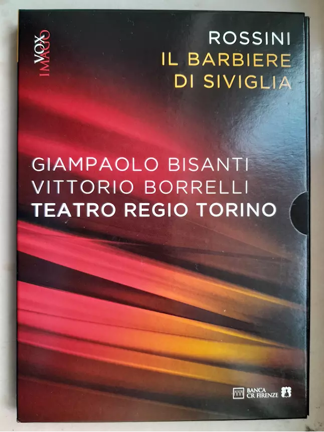 DVD musicale il Barbiere di Siviglia di Rossini Giampaolo Bi, come nuovo