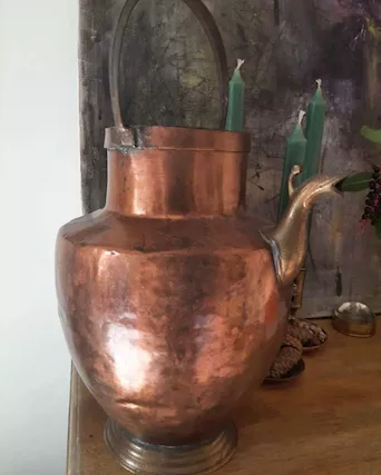 Vaso in rame antico - Foto 3