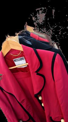Completo Moschino Vintage Rosso e Nero, colore ROSSO NERO, come nuovo - Foto 5