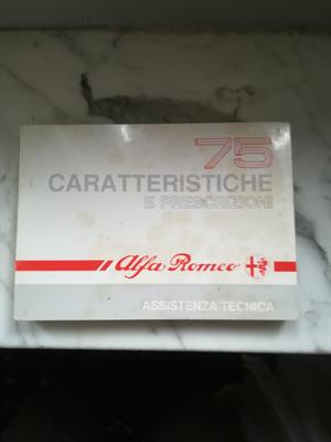Caratteristiche e prescrizioni Alfa 75