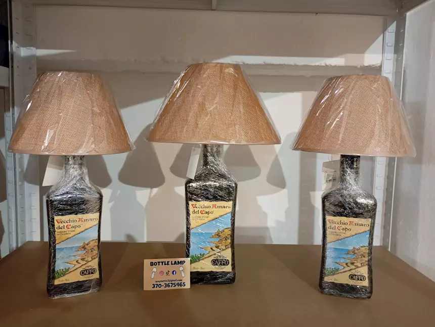 Lampade bottiglie vecchio amaro del Capo