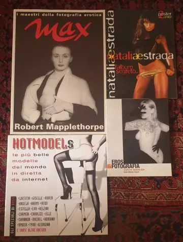 Lotto 4 album fotografici R. Mapplethorpe N. Estrada Marler, ottimo stato