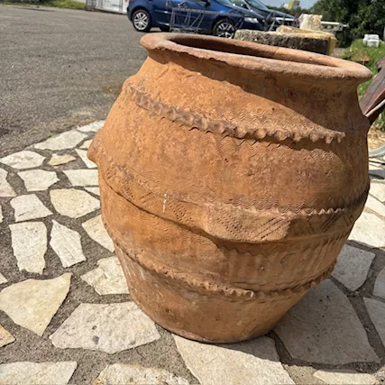 Antico grande orcio vaso terracotta - Foto 4