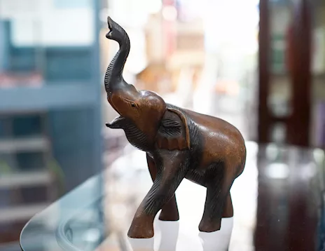 Statuetta Elefante in Legno - 24532