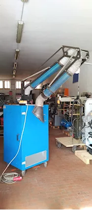 Aspiratore per fumi di saldatura