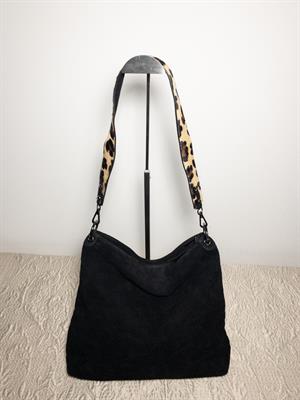 Borsa shopper a spalla pelle animalier