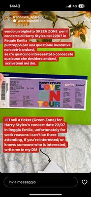 Harry Styles concerto 22/07 Reggio Emilia