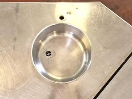 Banco servizio tavola calda usato, marca Mareno - Foto 5