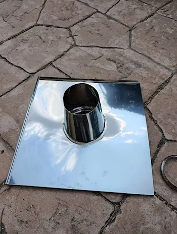 FALDALE ACCIAIO INOX 45Cm H 22Cm FORI D.10/12mm