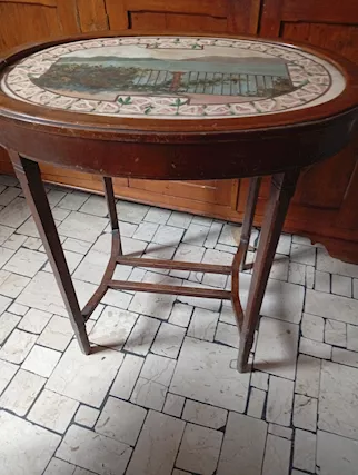 Vendo tavolino ovale anni 40 in legno, in ottime condizioni - Foto 3