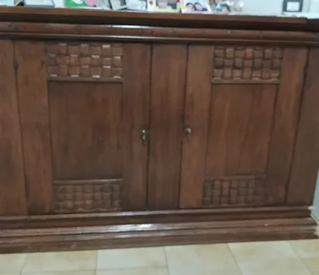Madia arte povera in legno massello