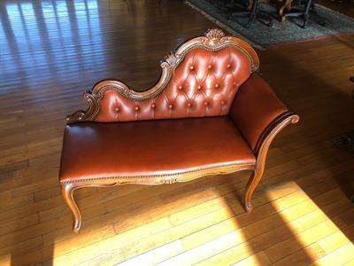 Mini chaise-longue in pelle