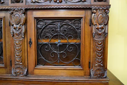 Credenza doppio corpo stile Rinascimento del 900 - Foto 5