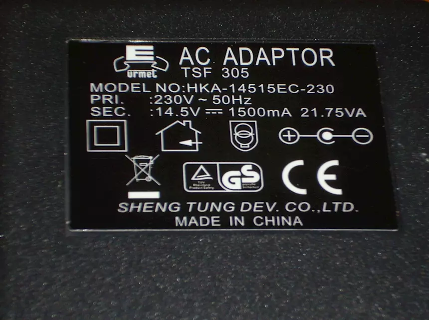 Foto 2Alimentatore 14,5 V 1,5 A AC Adaptor TSF 305 Urmet, modello HKA