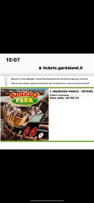 Biglietti gardaland