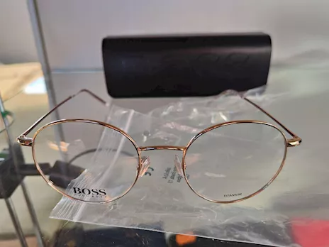 Occhiali Hugo Boss titanio nuovi 1213 NOA gold - Foto 5