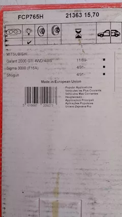 Pastiglie freno Mitsubishi Galant 2000 Gti Sigma 3000 Sogun - Foto 3