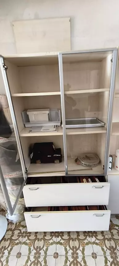 Foto 4 Mobile ufficio L.260 P.46 A.200 cm, in ottime condizioni, in legno