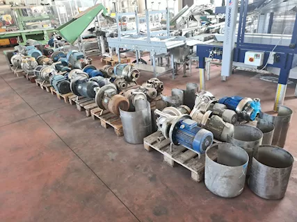 Pompe centrifughe inox per alimenti usate